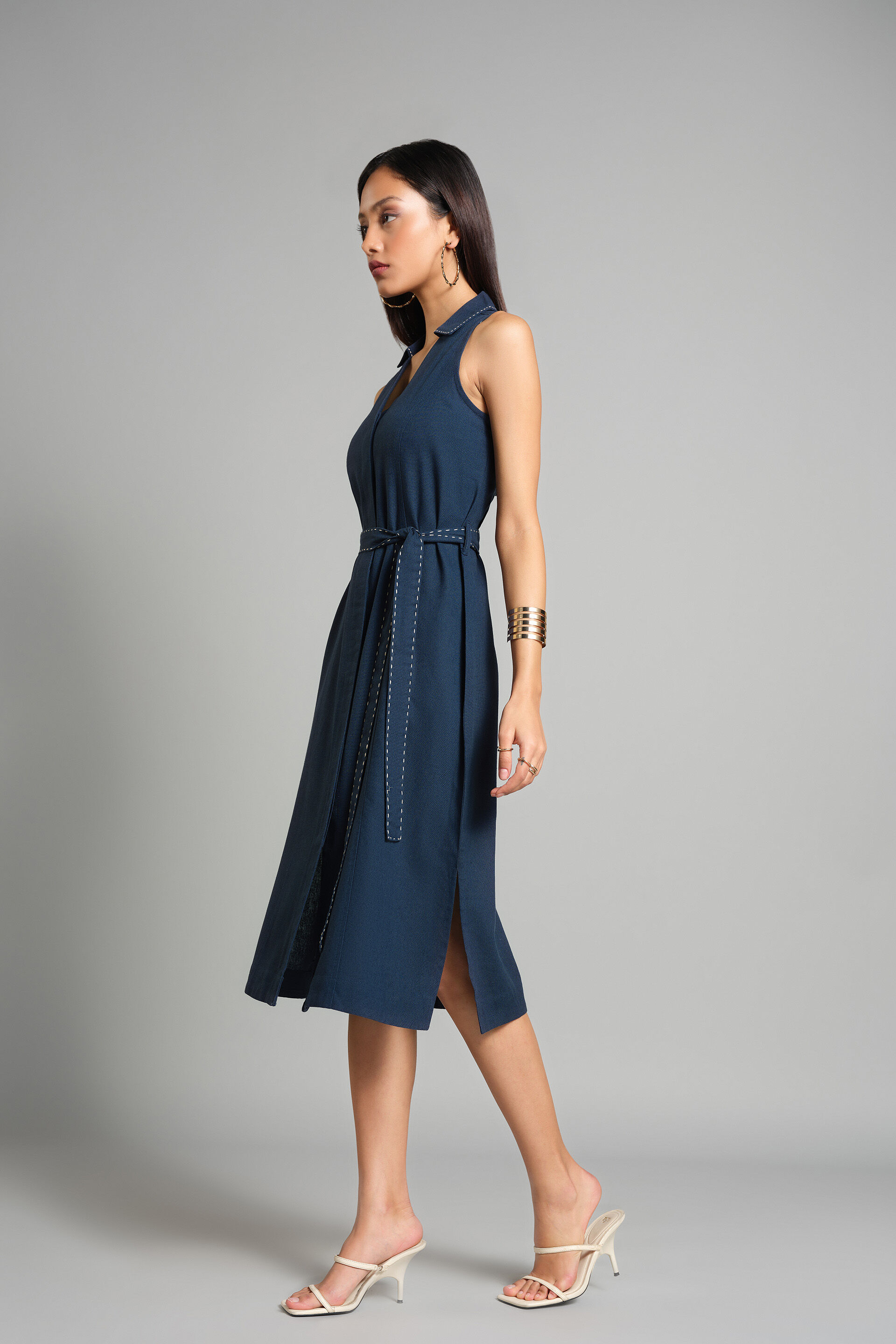 The Fuss-Free Work Dress, Navy, image 3